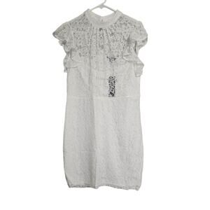 Lulu's White Lace Mini Dress